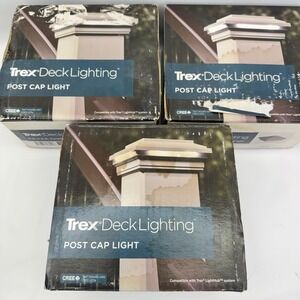 3 x NEW Trex Deck Lighting 4x4 Post Cap Light LED Sealed Box Damage